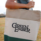 Green Ember Canvas Tote Bag
