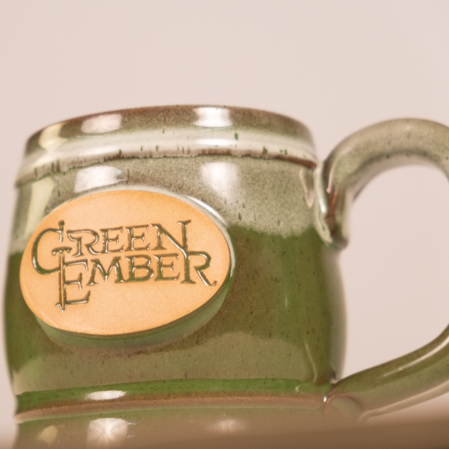 Handcrafted Green Ember Mug